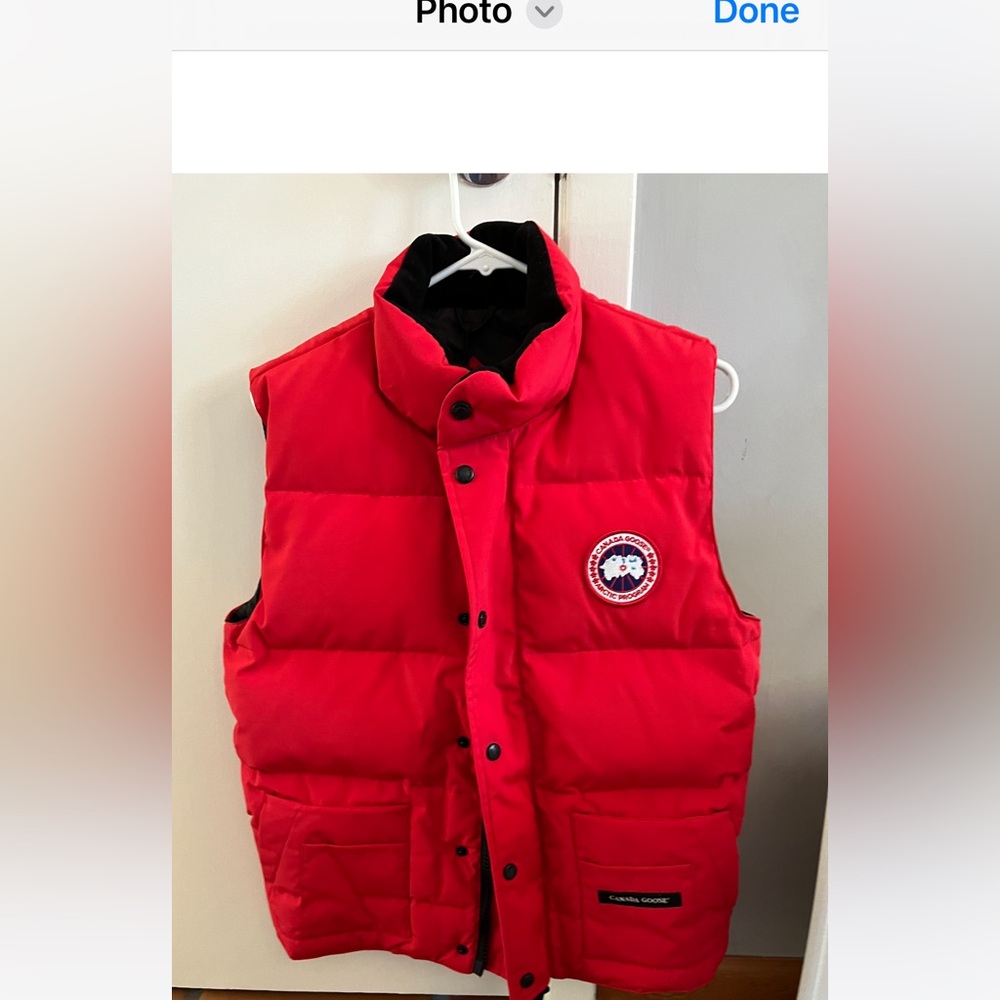Canada Goose Red Puffer Vest